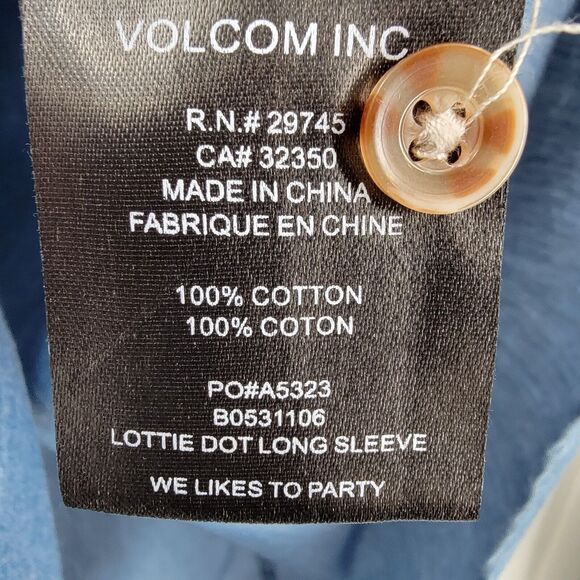 Volcom Stone Blue Button-Up Shirt - Picture 5 of 8